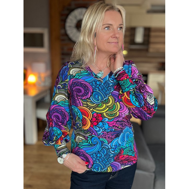 Bluzka buf - Radość V dekolt