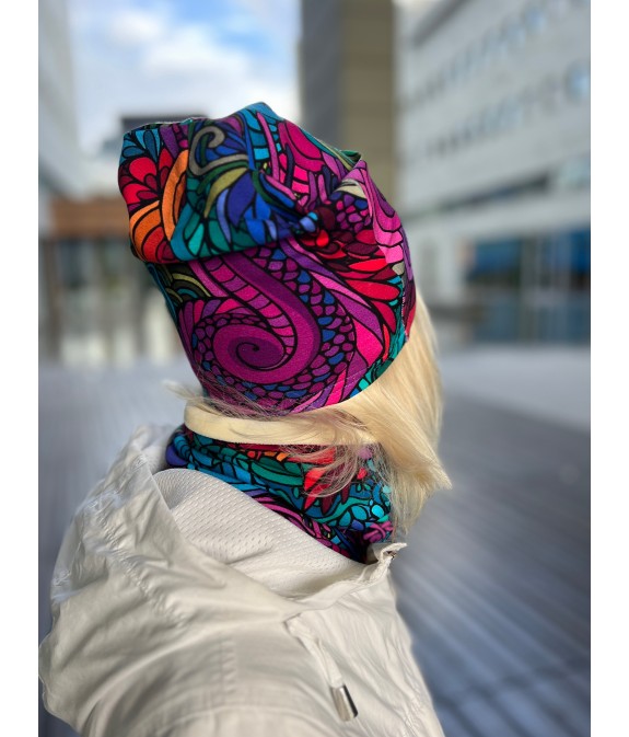 Czapka podwójna dwustronna Radość/Ciekawość