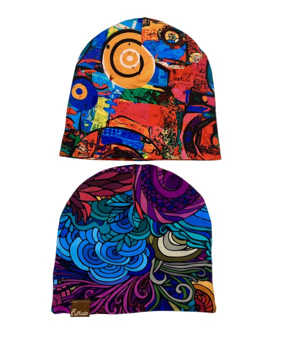 Czapka podwójna dwustronna Radość/Ciekawość