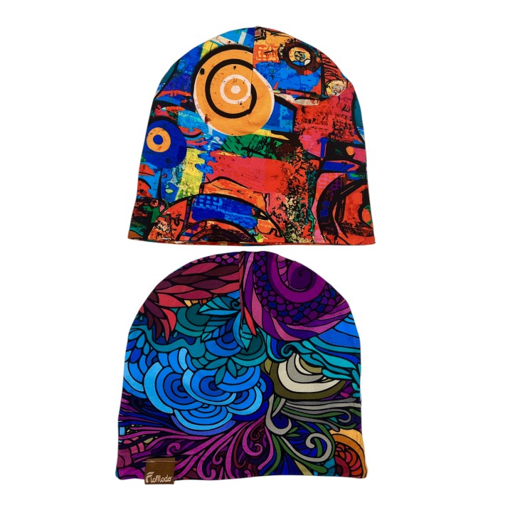 Czapka podwójna dwustronna Radość/Ciekawość