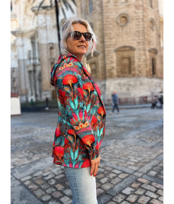 Marynarka z kapturem - Rozkwitaj