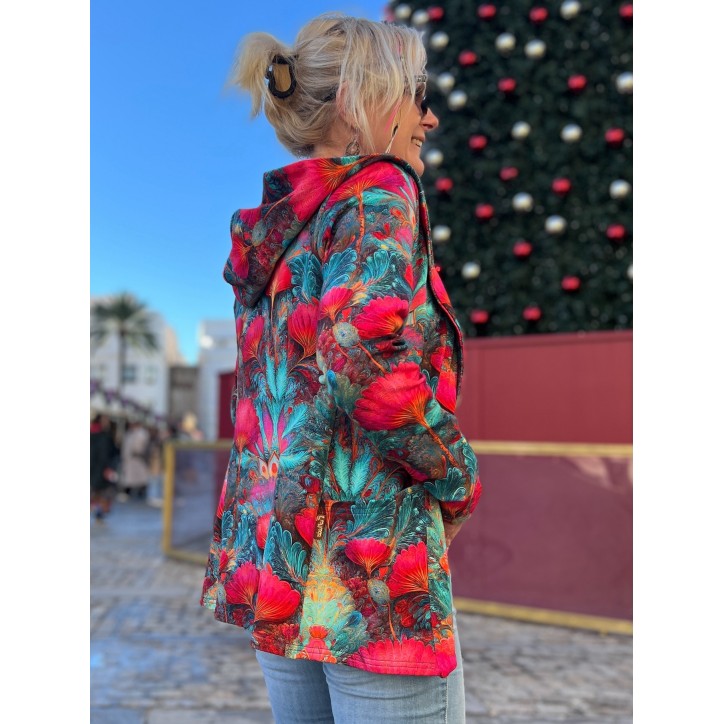 Marynarka z kapturem - Rozkwitaj