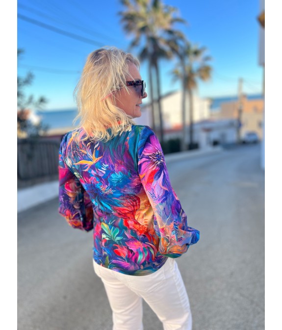 Bluzka buf - Zachwyt dekolt okrągły