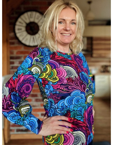 Bluzka buf - Radość dekolt okrągły