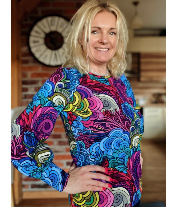 Bluzka buf - Radość dekolt okrągły