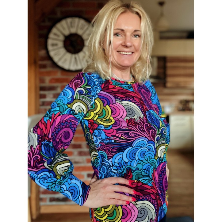 Bluzka buf - Radość dekolt okrągły