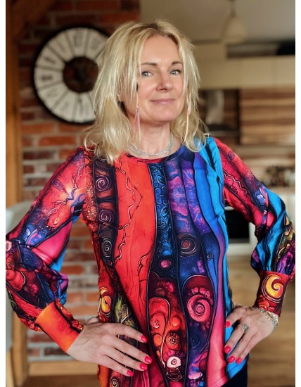 Bluzka buf - Kreacja dekolt okrągły