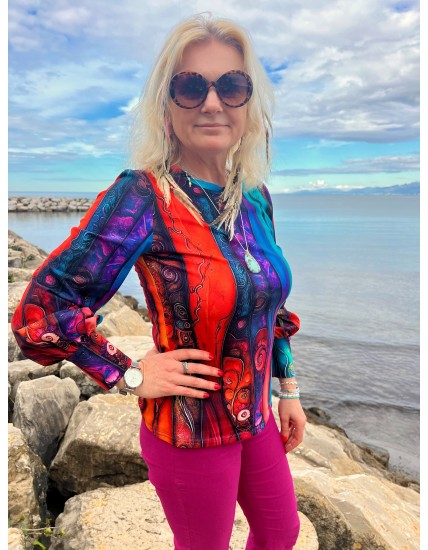 Bluzka buf - Kreacja dekolt okrągły