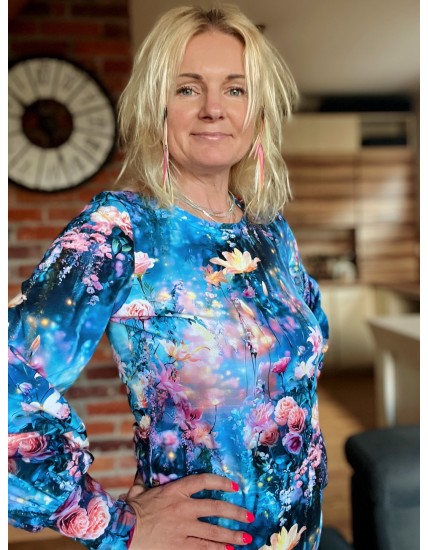 Bluzka buf - Cisza dekolt okrągły