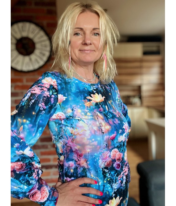 Bluzka buf - Cisza dekolt okrągły