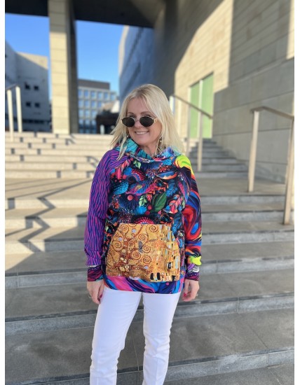 Bluza z Kapturem oversize unikat (4) S/M