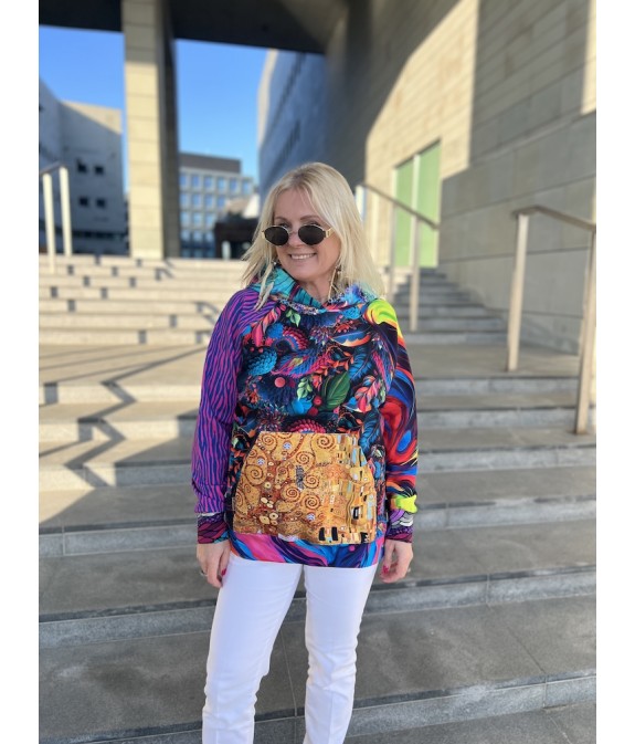 Bluza z Kapturem oversize unikat (4) S/M