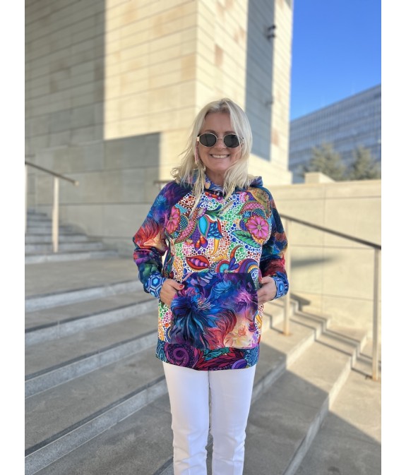 Bluza z Kapturem oversize unikat (5) S/M