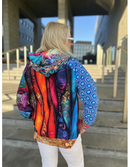 Bluza z Kapturem oversize unikat (6) S/M
