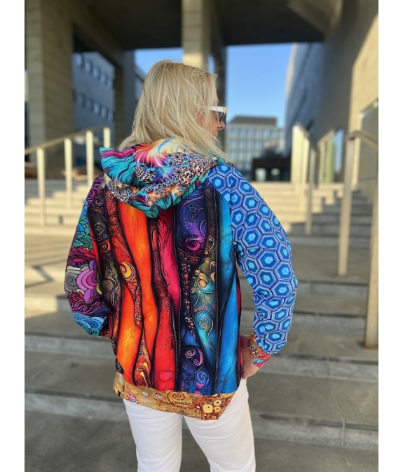 Bluza z Kapturem oversize unikat (6) S/M