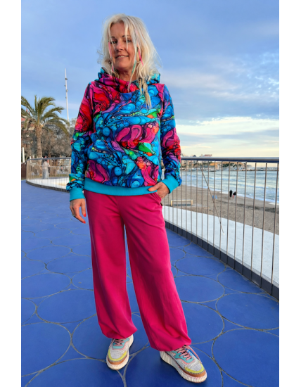 Bluza Widzę Cię - Inspiracja/Turkus