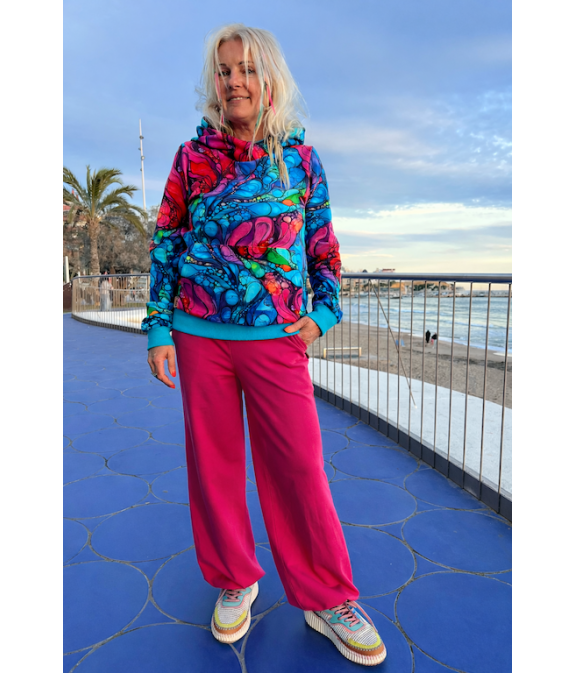 Bluza Widzę Cię - Inspiracja/Turkus