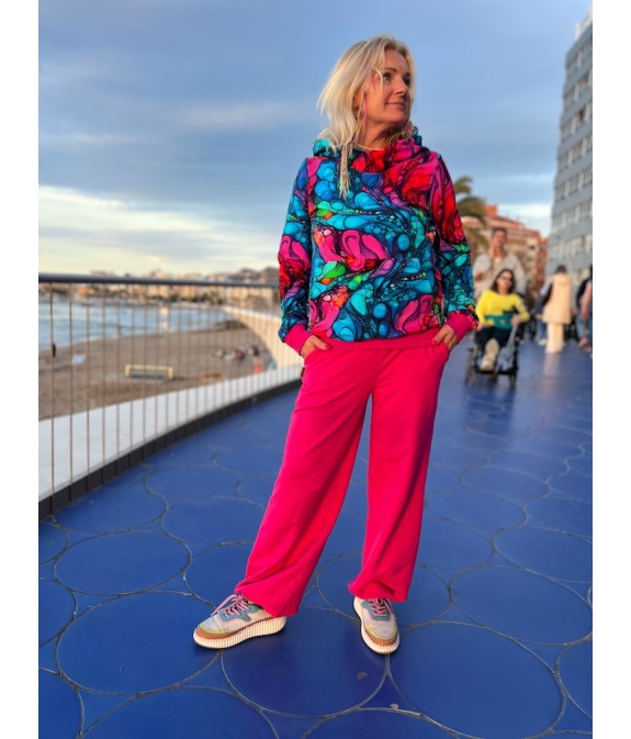 Bluza z Kapturem Inspiracja Fuksja