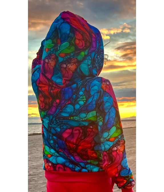 Bluza z Kapturem Inspiracja Fuksja