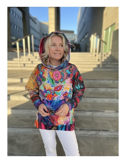 Bluza z Kapturem oversize unikat (8) S/M
