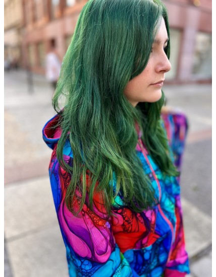 Bluza zamek Inspiracja Fuksja