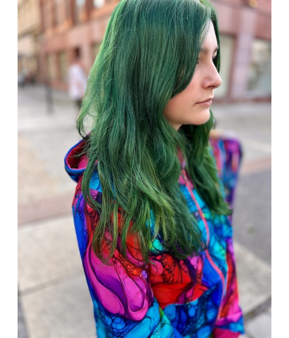 Bluza zamek Inspiracja Fuksja