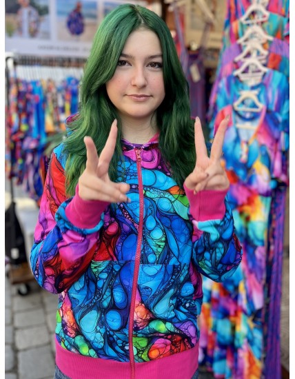 Bluza zamek Inspiracja Fuksja