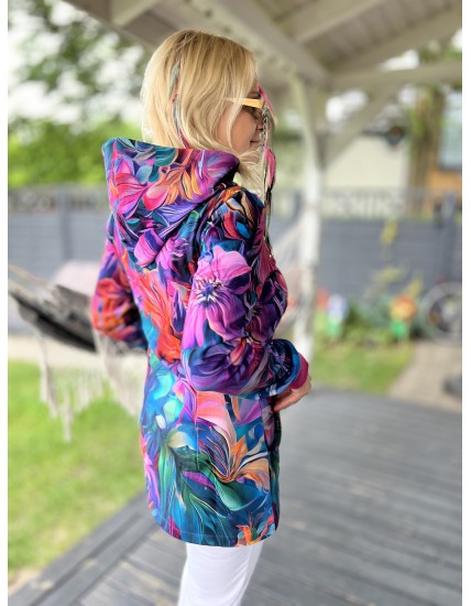 Bluza na zamek Otwieram Się Zachwyt fuksja