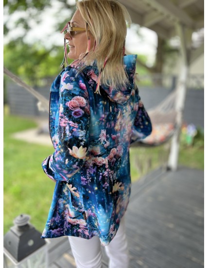 Bluza na zamek Otwieram Się Cisza Fiolet