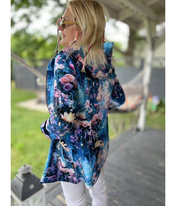 Bluza na zamek Otwieram Się Cisza Fiolet