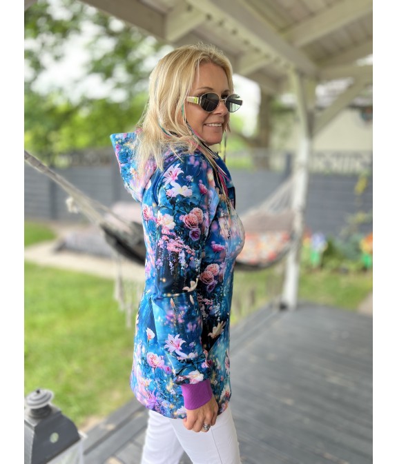 Bluza na zamek Otwieram Się Cisza Fiolet