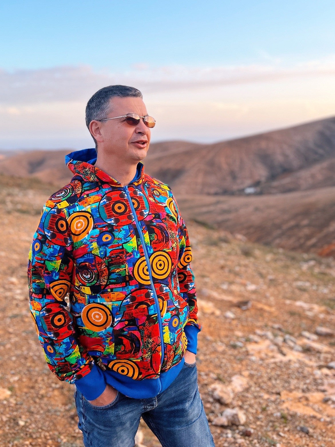 Bluza na zamek męska ściągacz Ciekawość