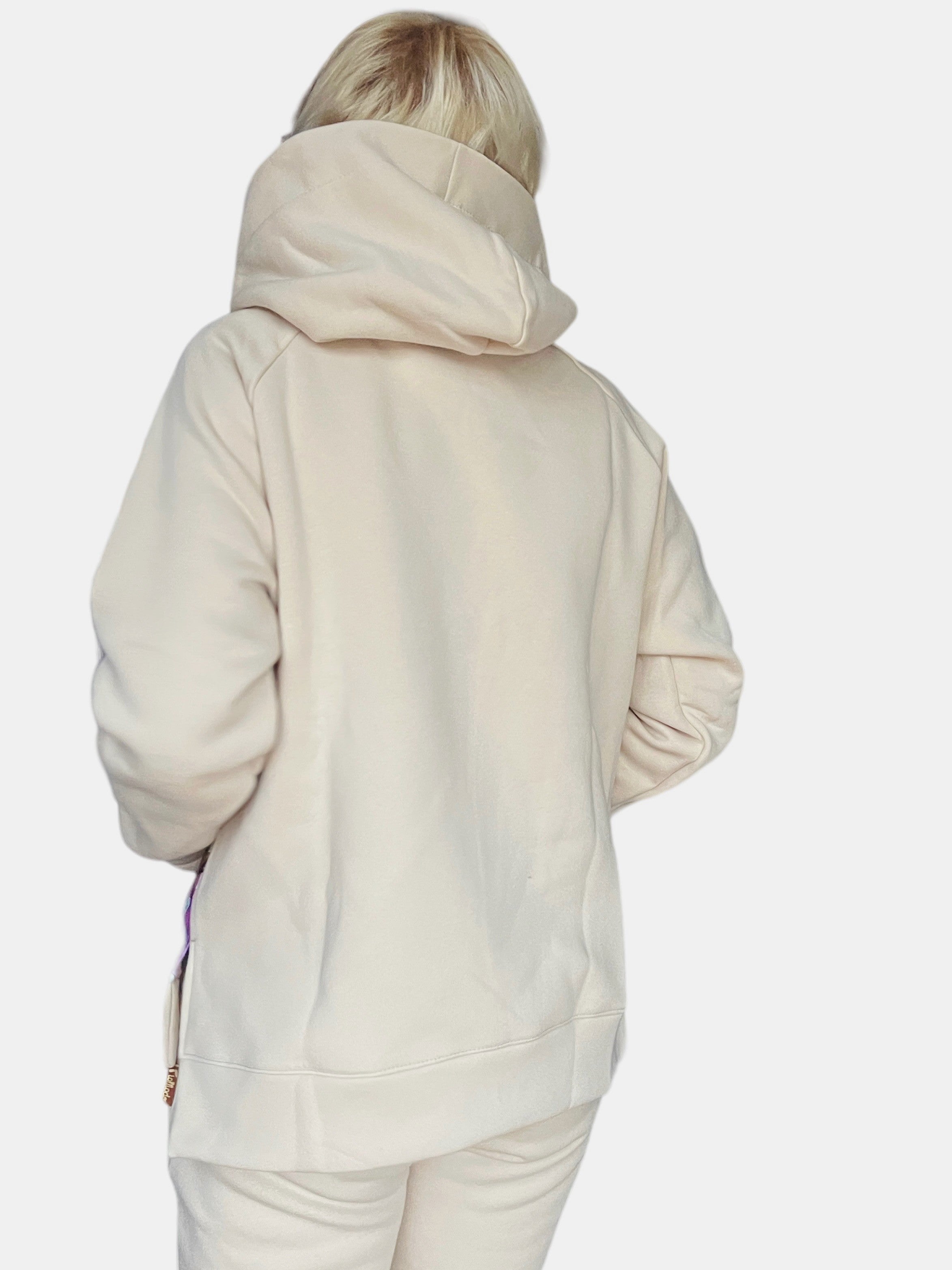 Bluza z Kapturem oversize Fantazja Beż