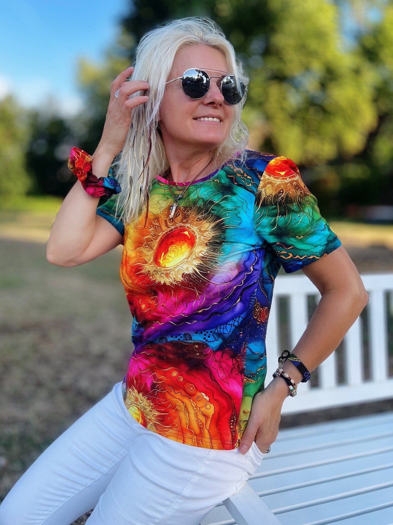 Koszulka t-shirt damski Wewnętrzne Słońce