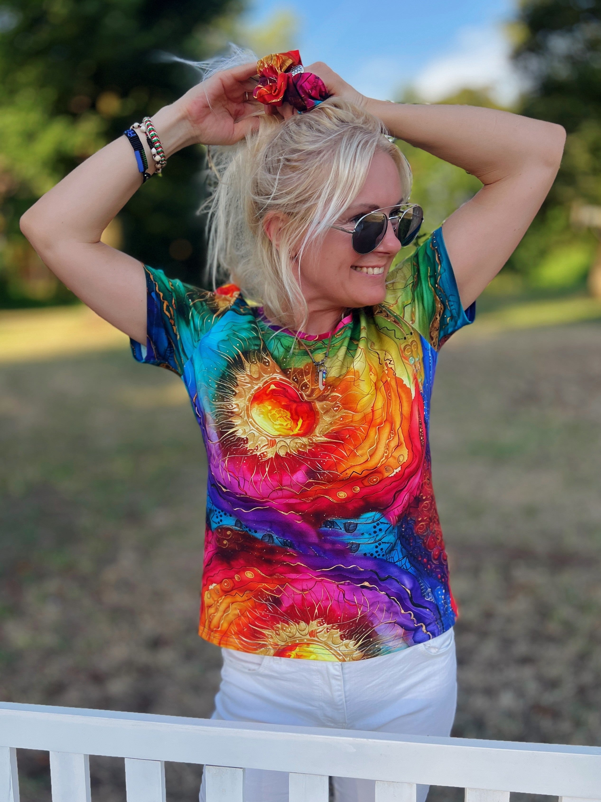 Koszulka t-shirt damski Wewnętrzne Słońce
