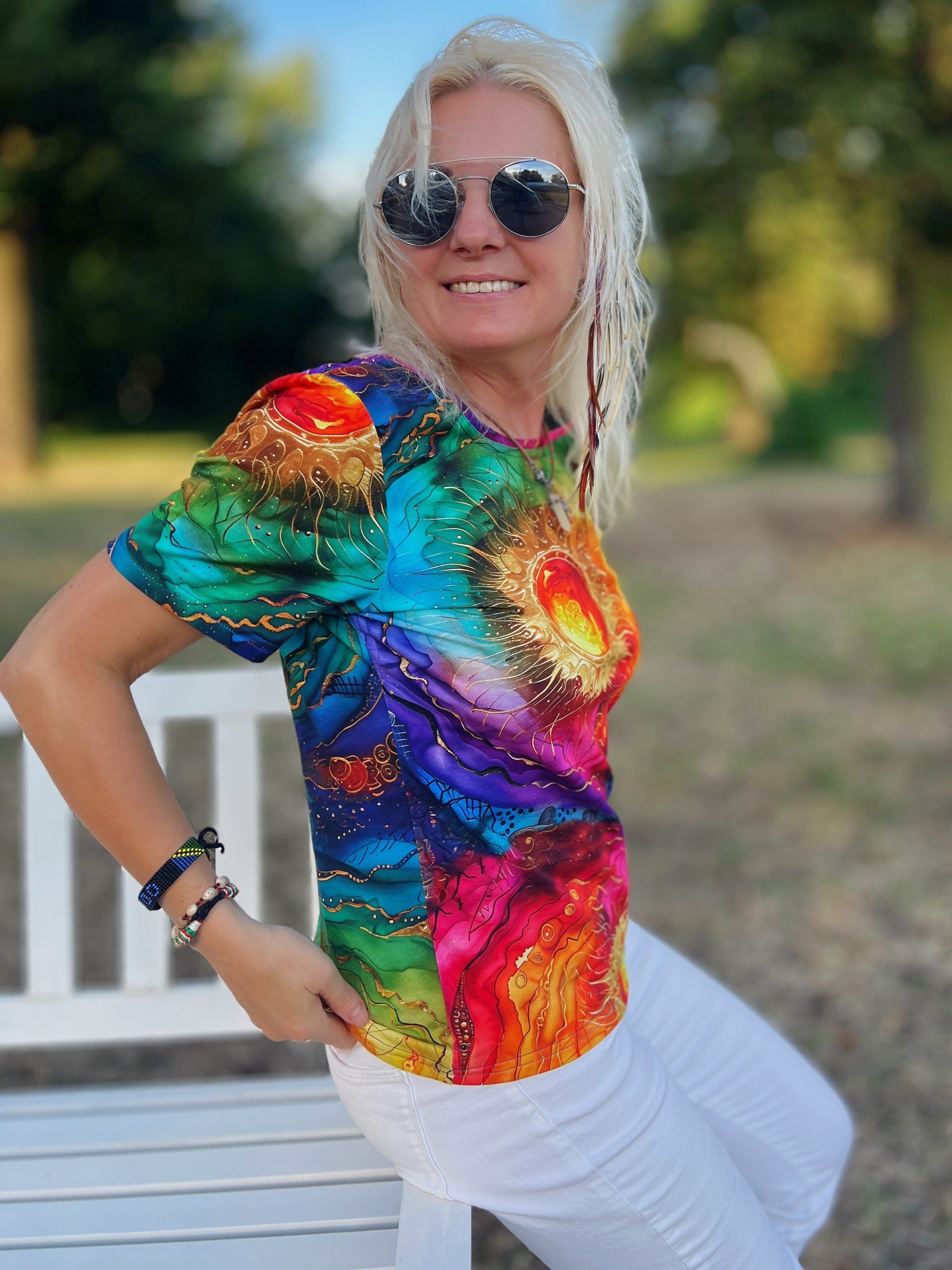 Koszulka t-shirt damski Wewnętrzne Słońce