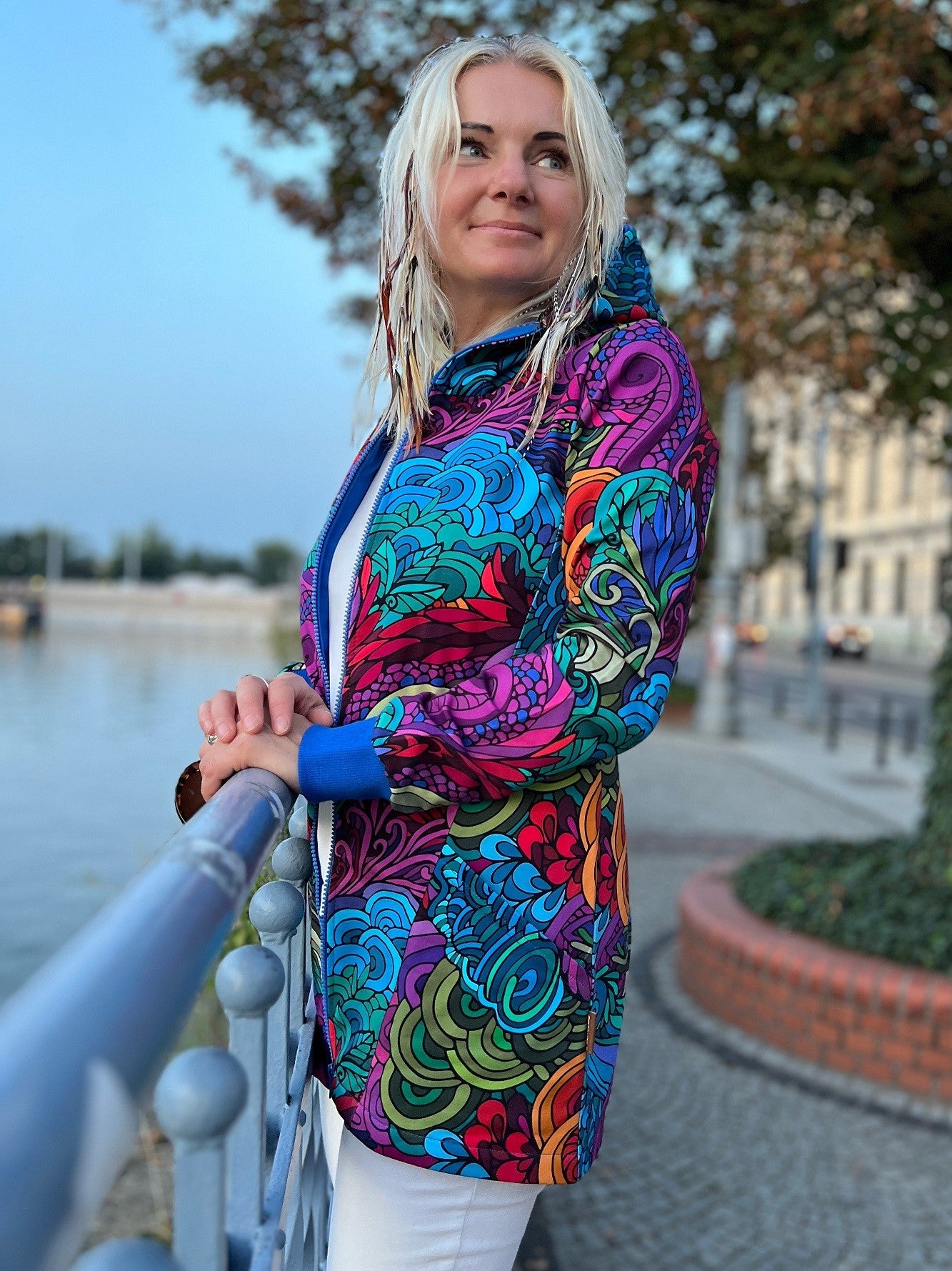 Bluza na zamek Otwieram Się Radość