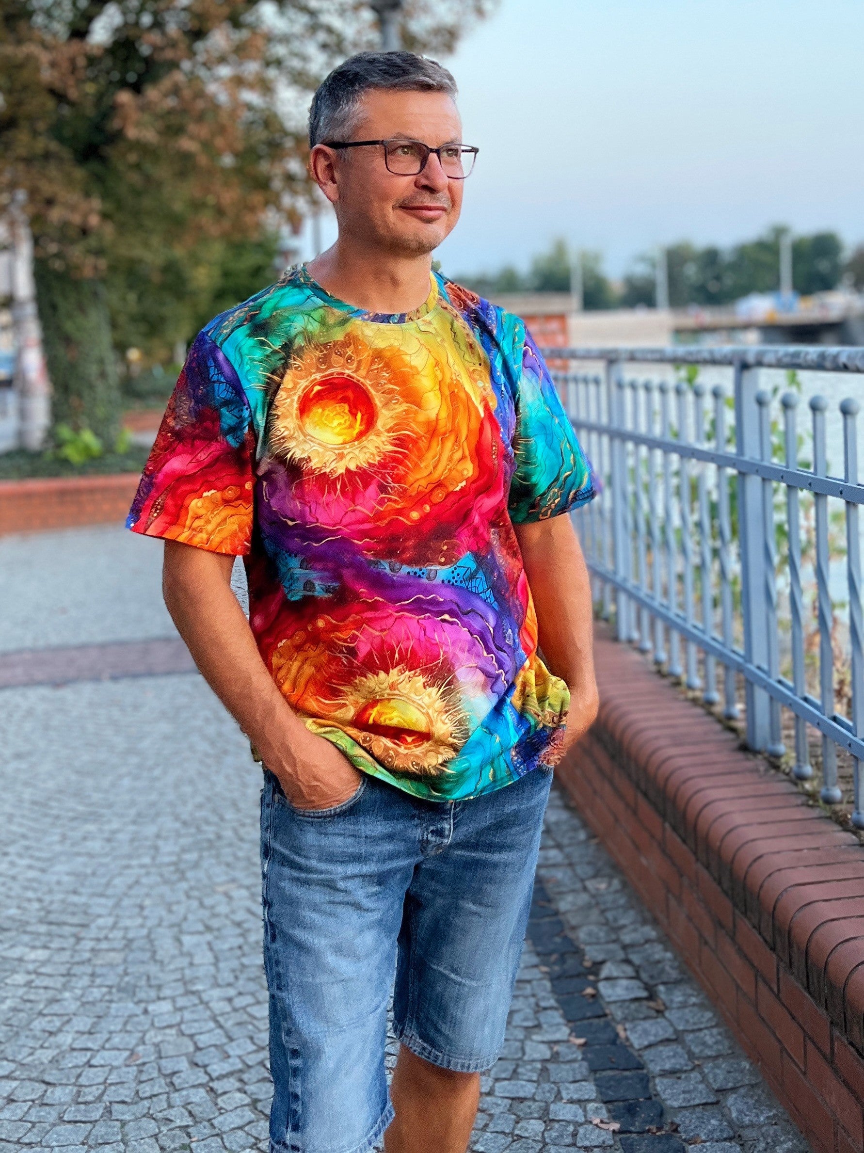 Koszulka t-shirt męski Wewnętrzne Słońce