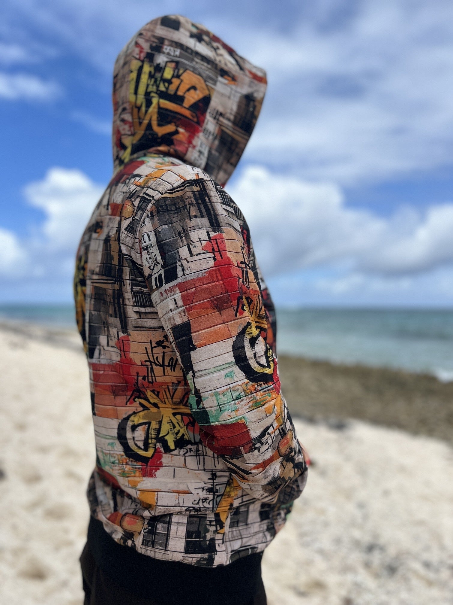 Bluza na zamek męska ściągacz Graffiti