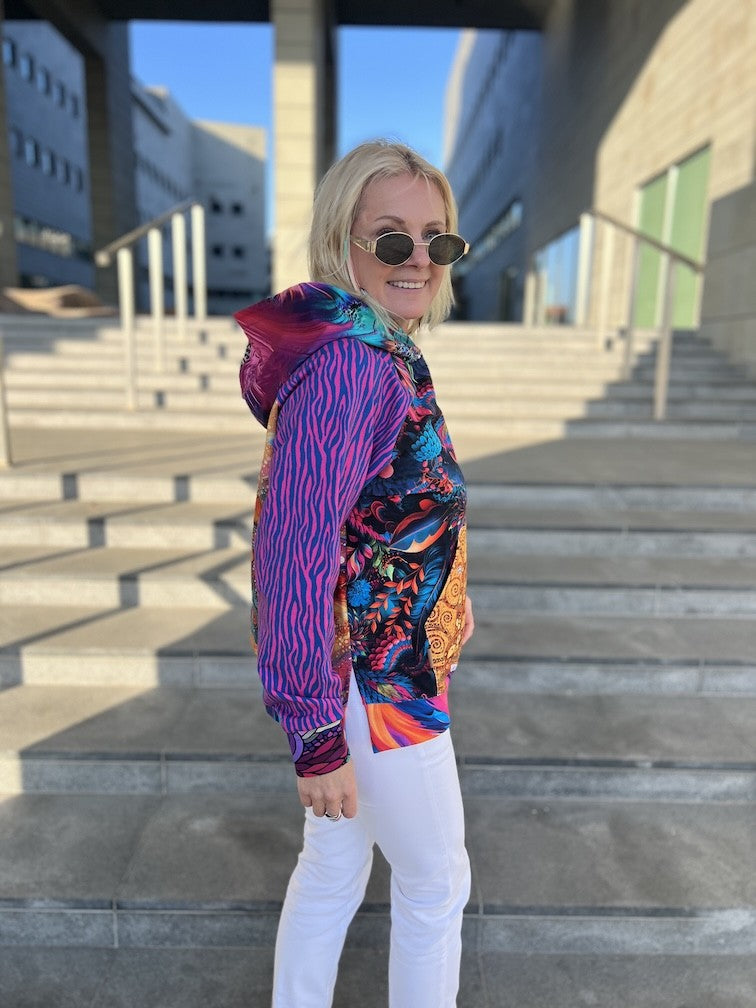 Bluza z Kapturem oversize unikat (4) S/M