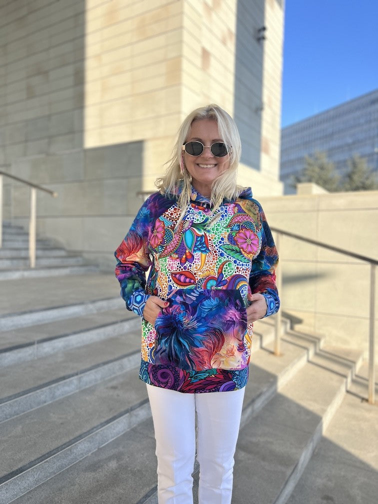 Bluza z Kapturem oversize unikat (5) S/M