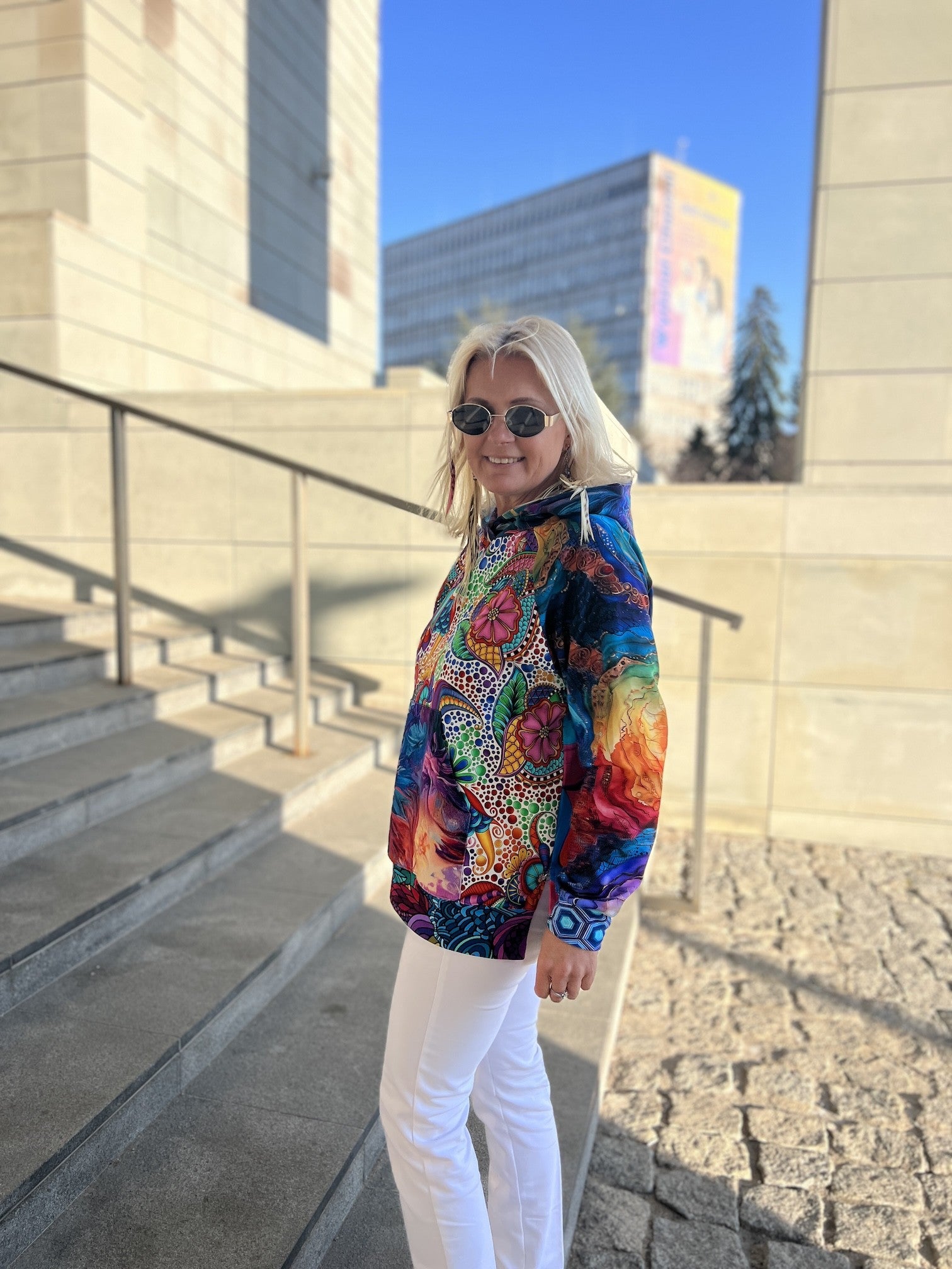 Bluza z Kapturem oversize unikat (5) S/M