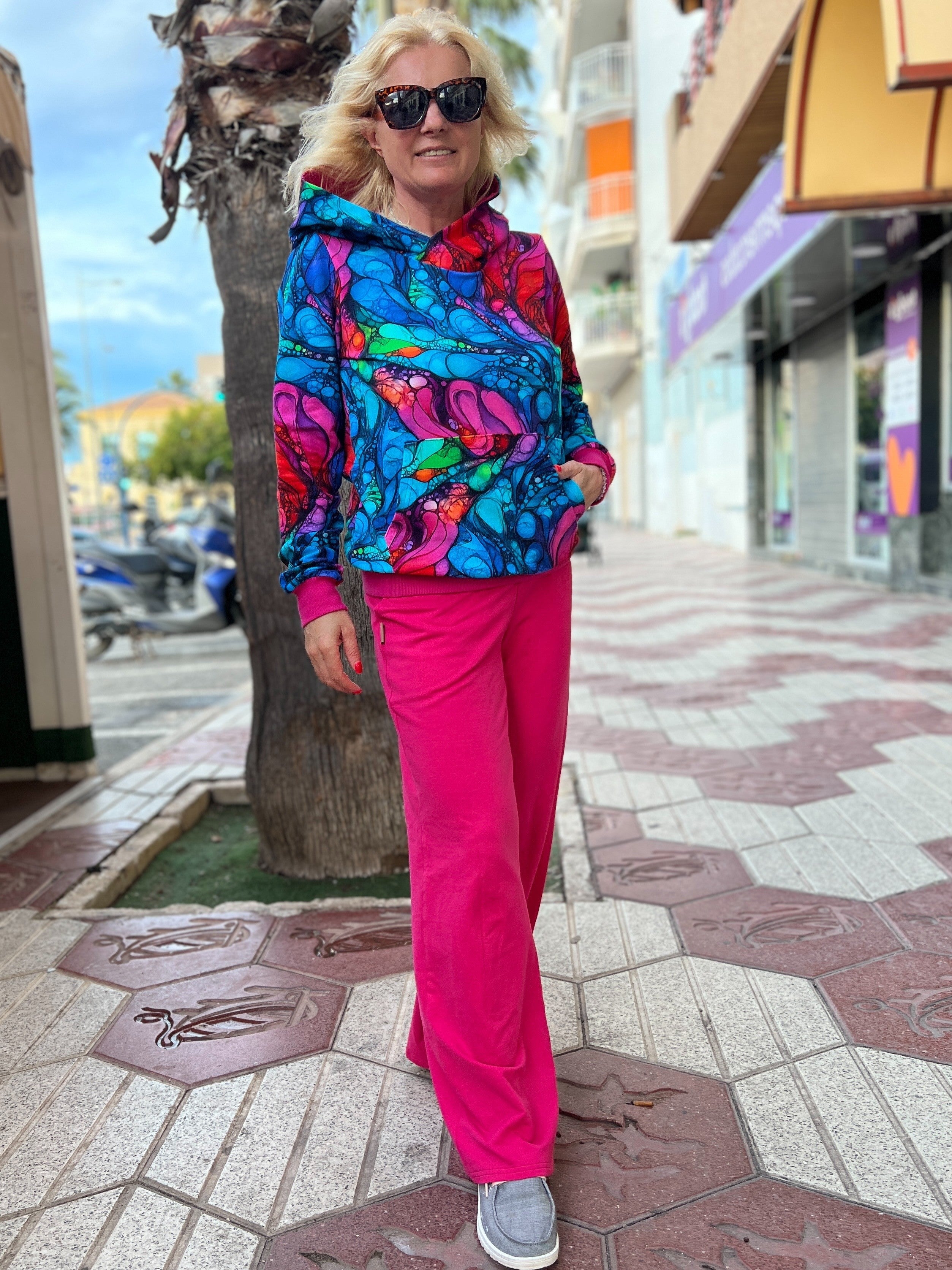 Bluza z Kapturem Inspiracja Fuksja