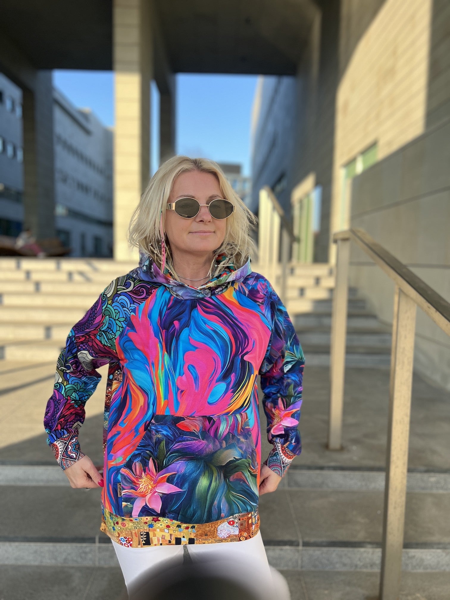 Bluza z Kapturem oversize unikat (11) S/M