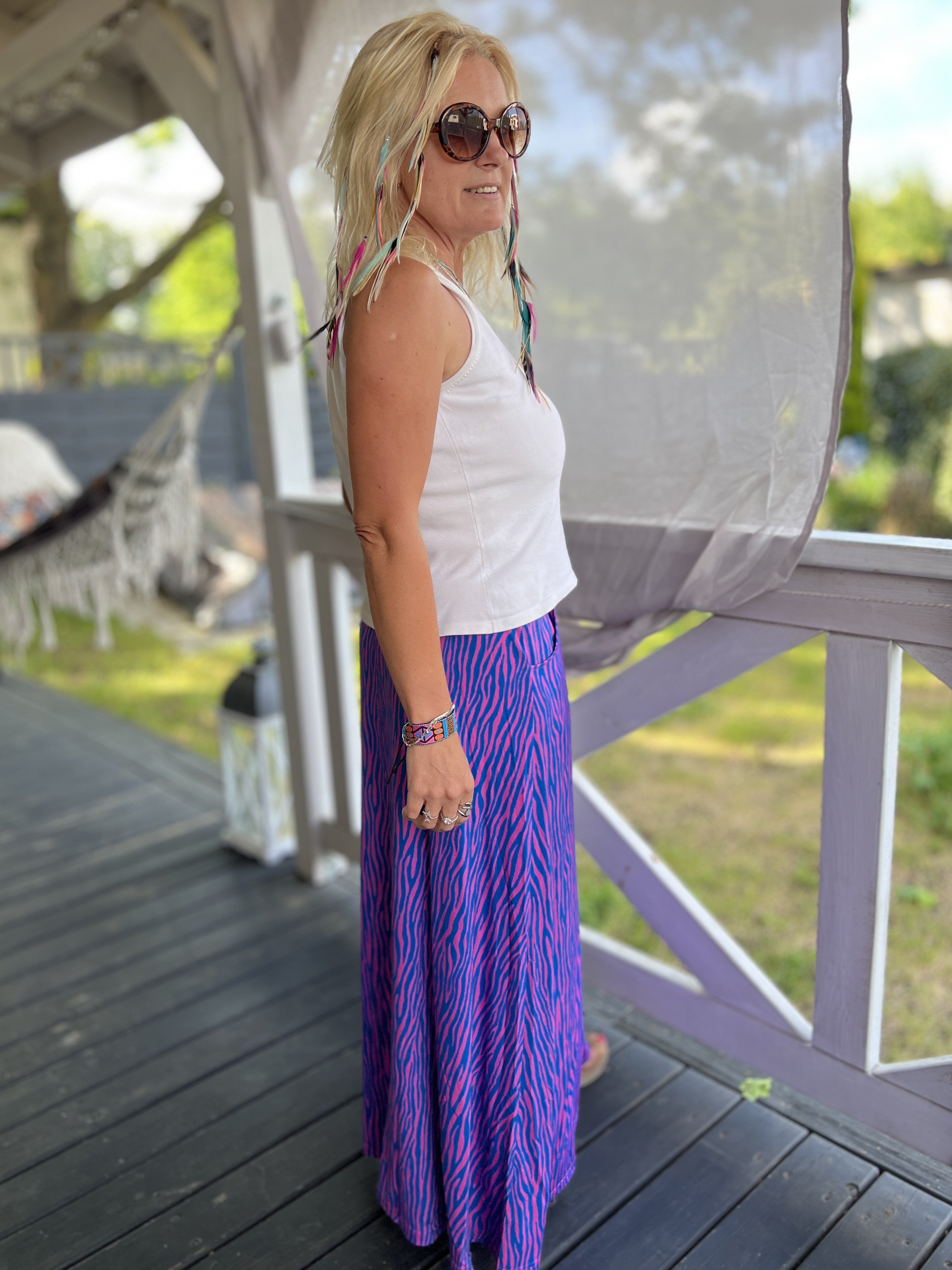 Spódnica Maxi wiskoza Moc Oceanu