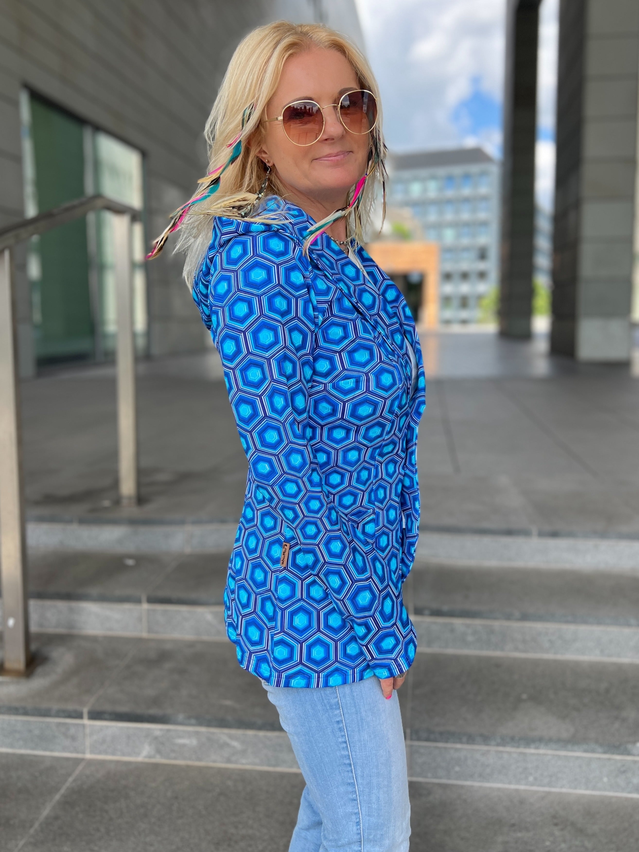 Marynarka z kapturem z guzikiem Harmonia