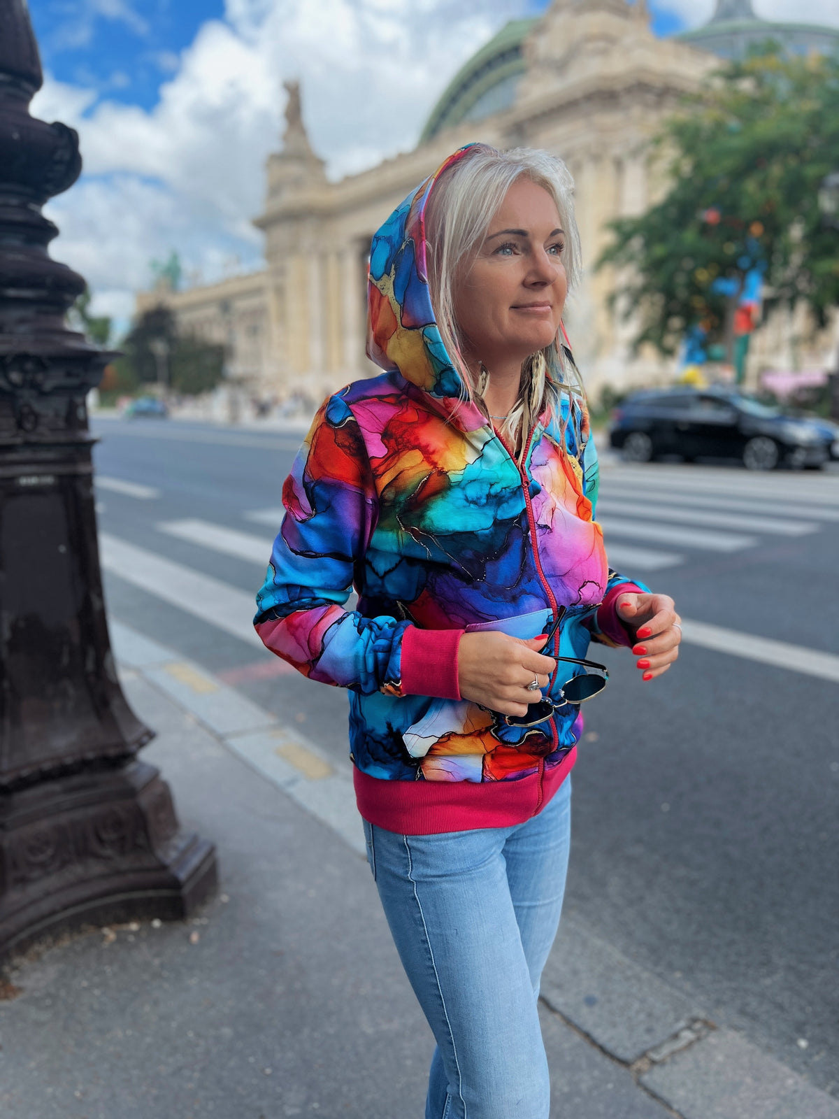 Bluza na zamek Magiczna Fuksja