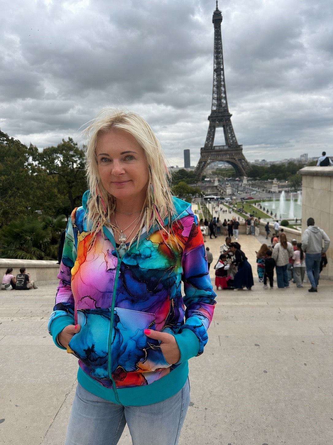 Bluza na zamek Magiczna turkus